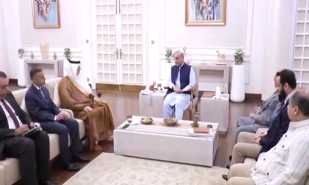 وزیراعظم شہباز شریف سے سعودی سفیر نواف بن سعید المالکی کی الوداعی ملاقات