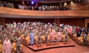 یومِ دفاع و شہدا کے موقع پر جی ایچ کیو راولپنڈی میں پروقار تقریب
