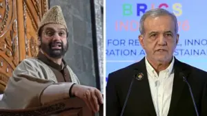 میرواعظ کشمیر مولوی عمر فاروق کی ایرانی صدر سے ملاقات، کہاصرف انصاف کے ذریعے ہی ممکن ہے قیام امن