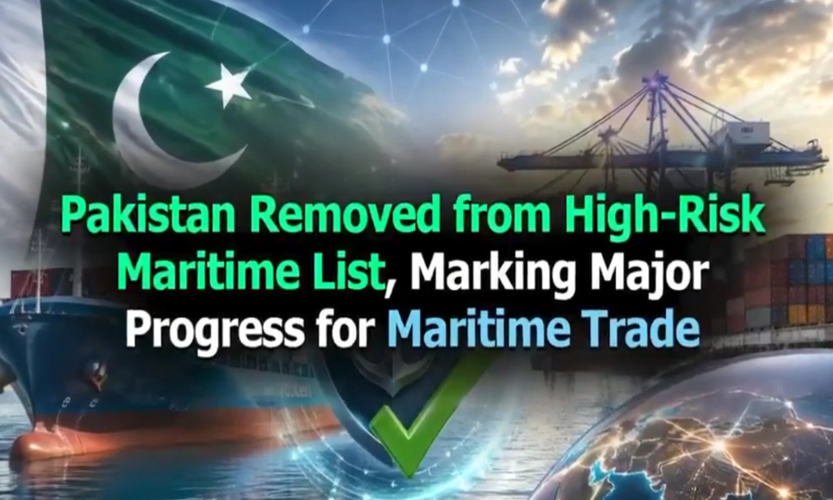 پاکستان کو بین الاقوامی ہائی رسک میری ٹائم ایریاز کی فہرست سے خارج کردیا گیا