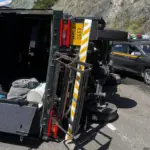 را م بن میں بی ایس ایف ٹرک حادثے کا شکار، 5اہلکار زخمی