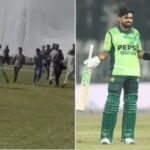 اسلام آباد میں ناقص سیکیورٹی، بابر اعظم کے آؤٹ ہوتے ہی تماشائی گراؤنڈ میں داخل