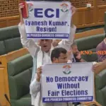 جموں و کشمیر اسمبلی میں کانگریس کا احتجاج، چیف الیکشن کمشنر گیانیش کمار کی برطرفی کا مطالبہ