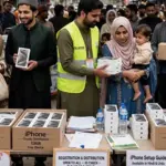’’آئی فون لنگر‘‘ پولیس نے مفت تقسیم روک دی