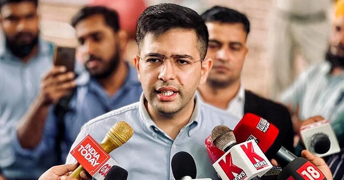 ’یہ ناجائز انٹری ہے‘، بی جے پی رکن پارلیمنٹ راگھو چڈھا کے دہلی کا ووٹر بننے پر عآپ کا سخت رد عمل