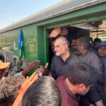 پیٹرولیم لیوی کیخلاف جماعت اسلامی کا سپر ٹرین مارچ حیدر آباد پہنچ گیا