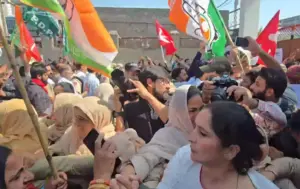 سی ای سی اور بی جے پی حکومت کے خلاف سری نگر میں انڈیا اتحاد کا مشترکہ احتجاج
