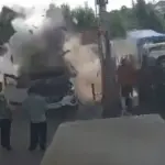 سی این جی بھروانے کے دوران کار میں زوردار دھماکا، فوٹیج جاری